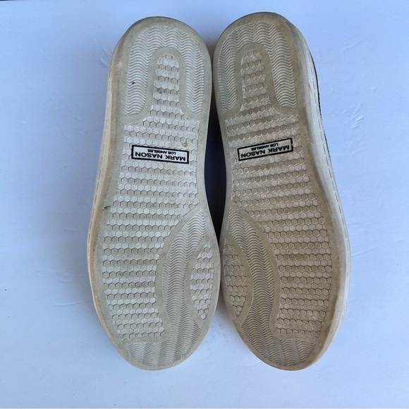 Men's Skechers x Mark Nason Bryson 8.5 Comfy Slip On Shoes / Black White / 68581 - Picture 9 of 9